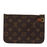 Louis Vuitton Neverfull  Canvas Clutch Bag