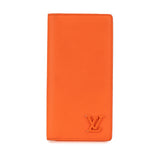 Orange Louis Vuitton Aerogram Brazza Wallet
