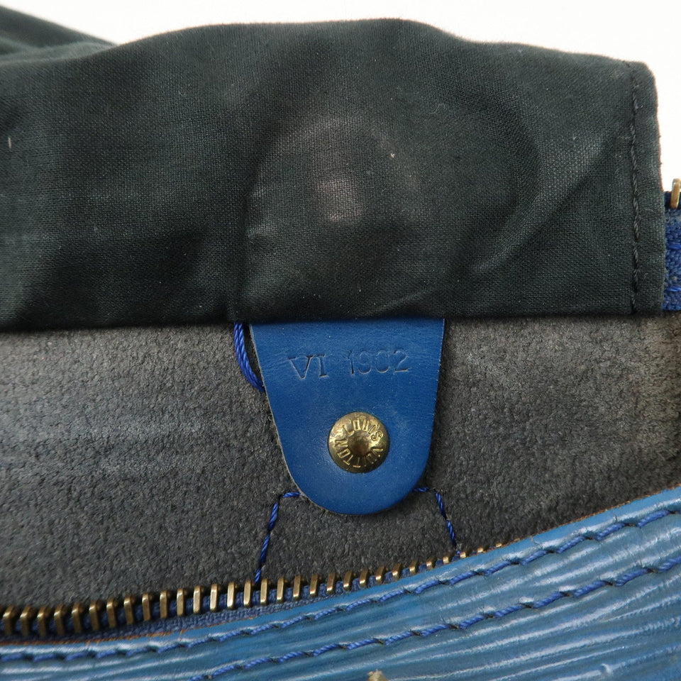 Louis Vuitton Epi Speedy 25 Hand Boston Bag Blue M43015