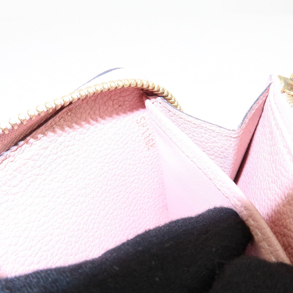 Louis Vuitton Monogram Empreinte Zippy Wallet Rose Poudre M64090