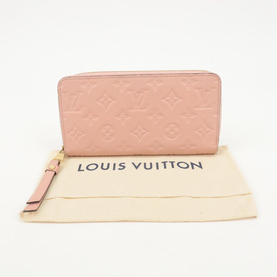 Louis Vuitton Monogram Empreinte Zippy Wallet Rose Poudre M64090