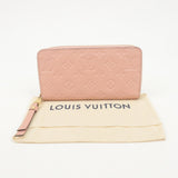 Louis Vuitton Monogram Empreinte Zippy Wallet Rose Poudre M64090