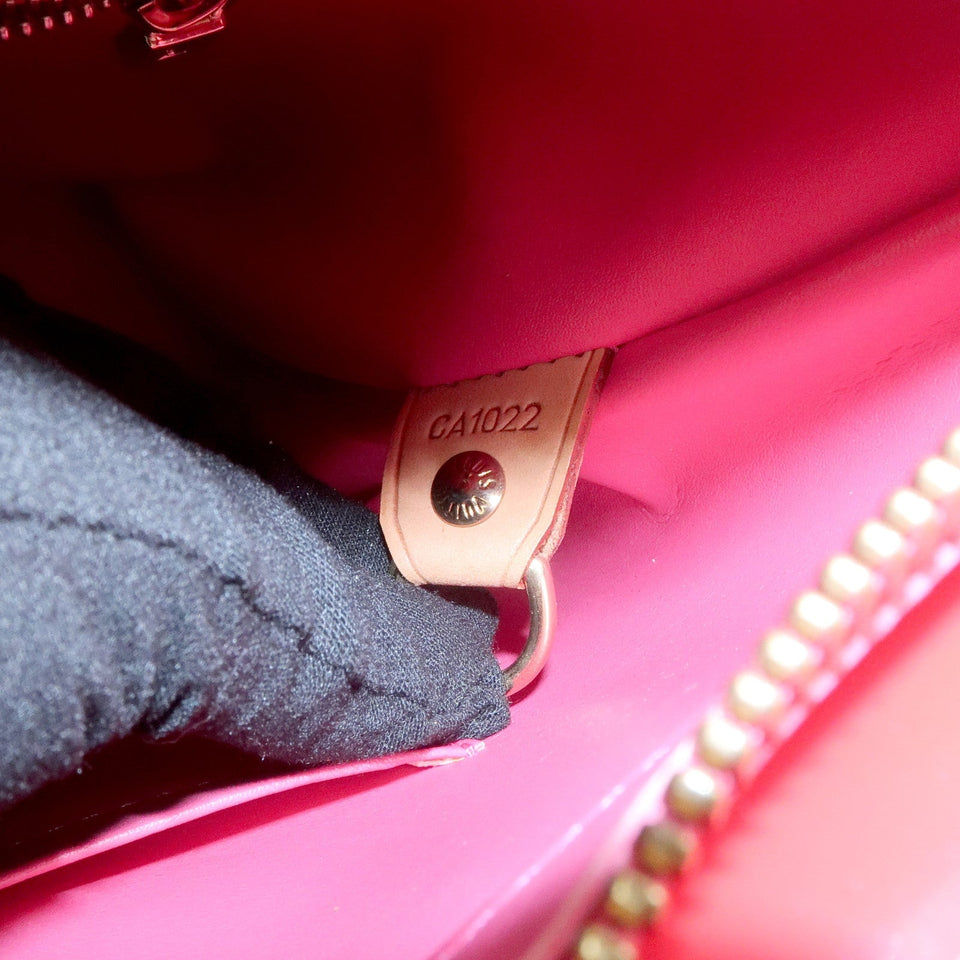 Louis Vuitton Monogram Vernis Houston Tote Bag Fuchsia Pink M91219