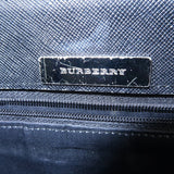 BURBERRY Nova Plaid Canvas Leather Hand Bag Beige Brown