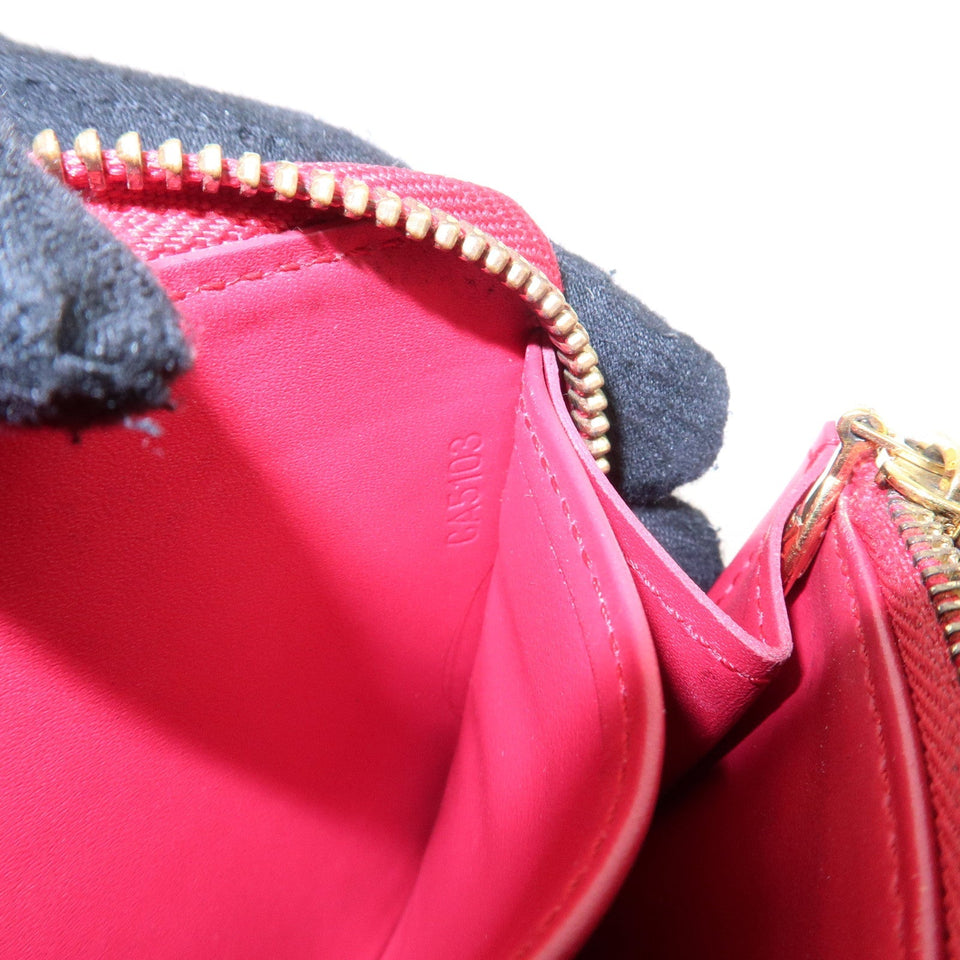 Louis Vuitton Sweet Monogram Vernis Zippy Wallet RoseIndien M90123