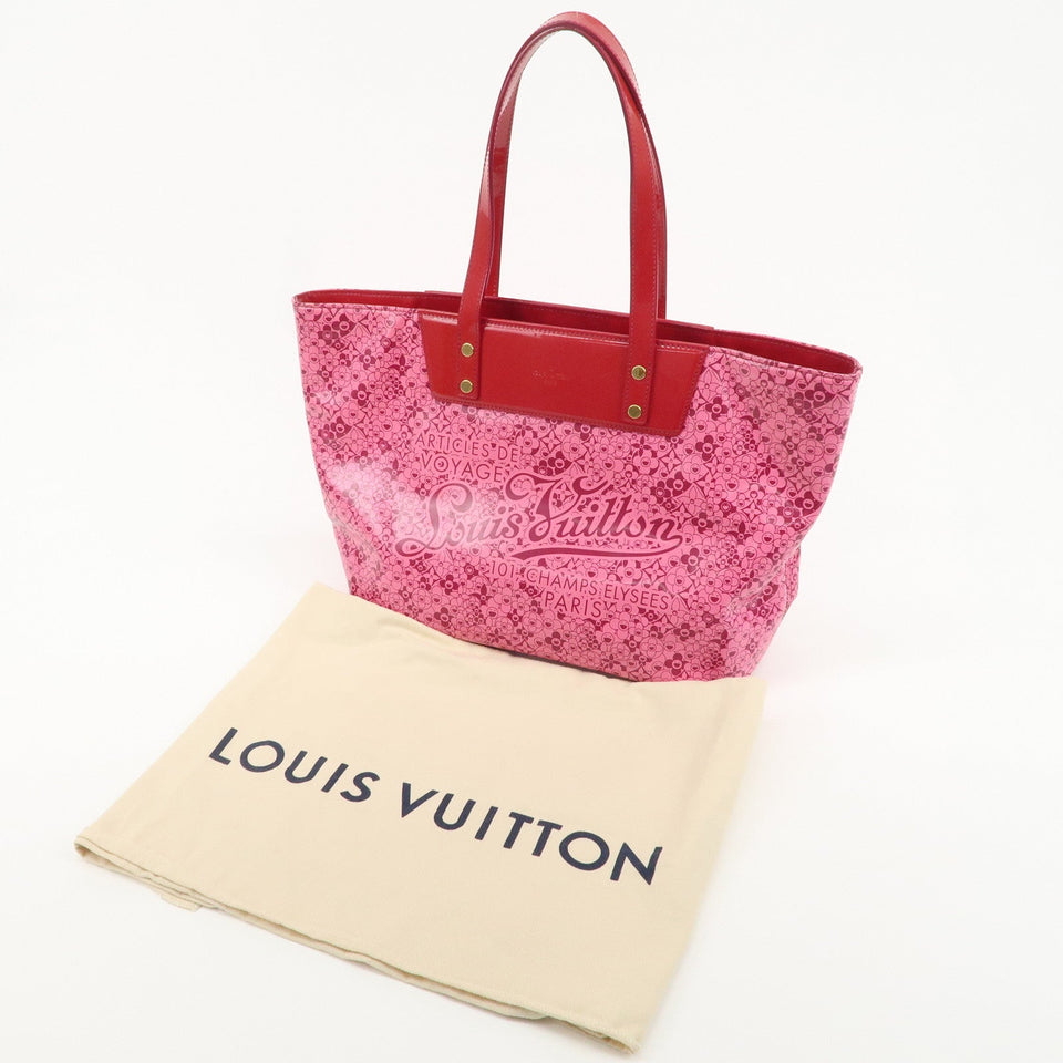 Louis Vuitton Cosmic Blossom PM Tote Bag Rose Pink Murakami M93160