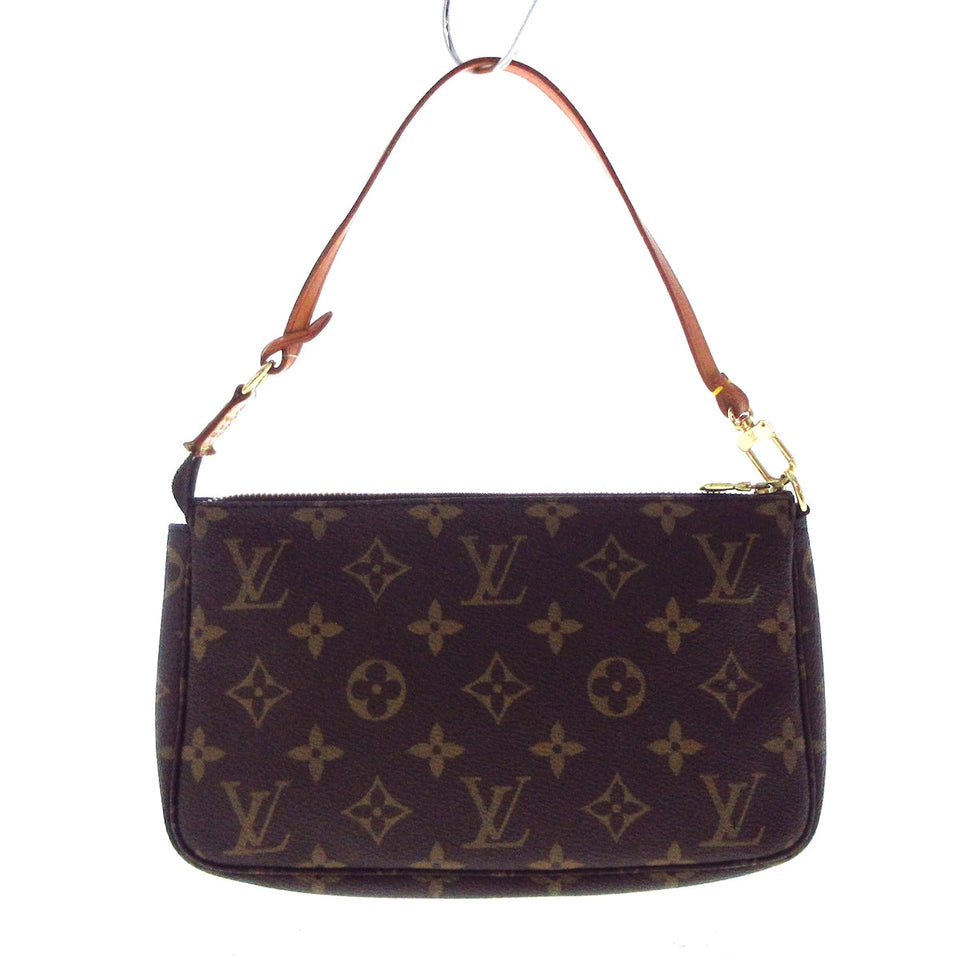 Louis Vuitton Pochette Accessoire  Canvas Clutch Bag