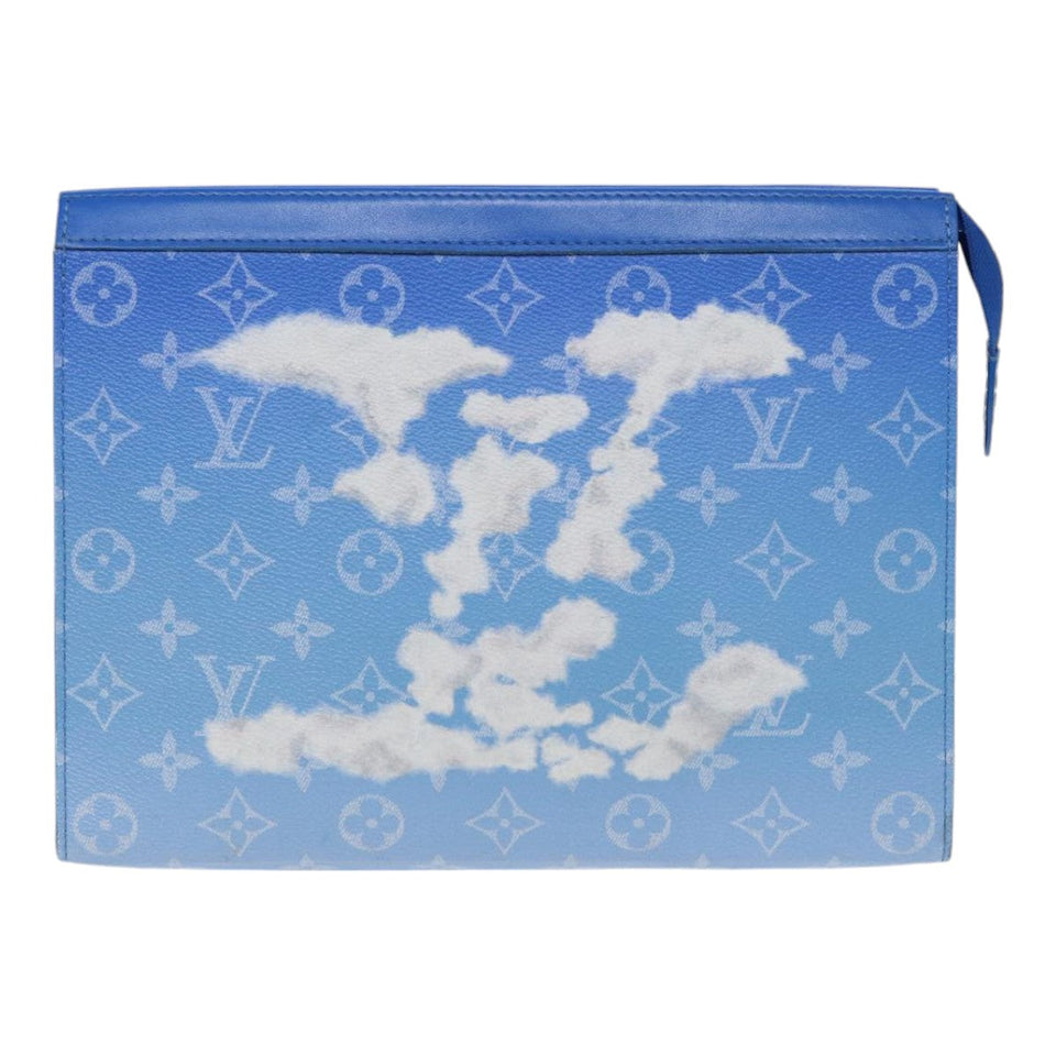 Louis Vuitton Pochette Voyage  Canvas Clutch Bag