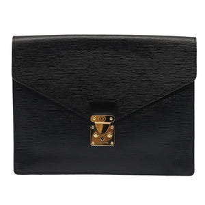 Louis Vuitton Senateur  Leather Clutch Bag
