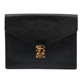Louis Vuitton Senateur  Leather Clutch Bag