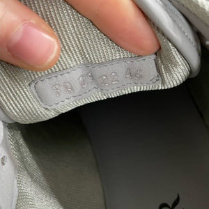 Dior B27 Low Top Sneaker in Grey Calfskin Leather