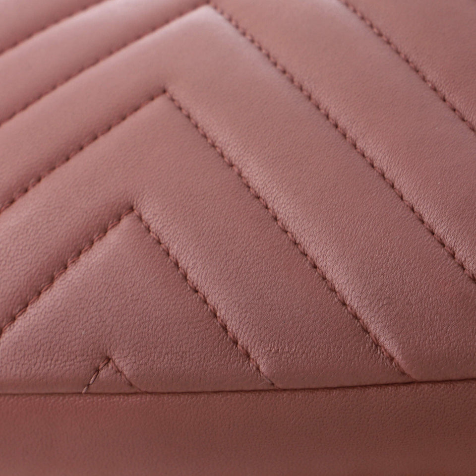 Chain Around CC Flap Bag Chevron Lambskin Mini