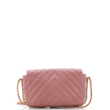Chain Around CC Flap Bag Chevron Lambskin Mini