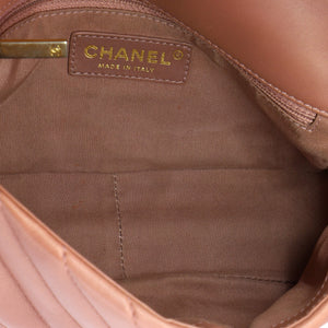 Chain Around CC Flap Bag Chevron Lambskin Mini