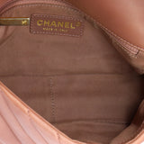 Chain Around CC Flap Bag Chevron Lambskin Mini