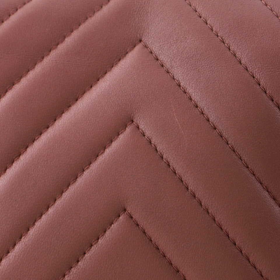 Chain Around CC Flap Bag Chevron Lambskin Mini