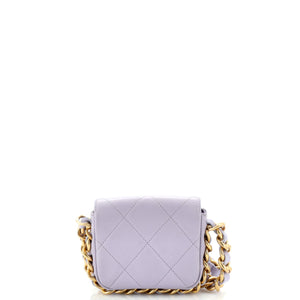 Framing Chain Flap Bag Quilted Calfskin Mini