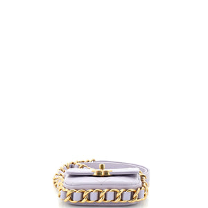 Framing Chain Flap Bag Quilted Calfskin Mini