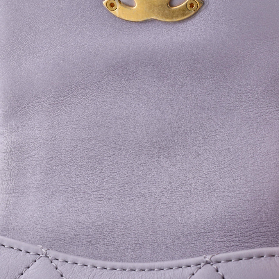 Framing Chain Flap Bag Quilted Calfskin Mini