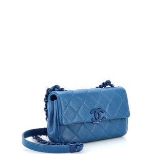 My Everything Flap Bag Quilted Caviar Small