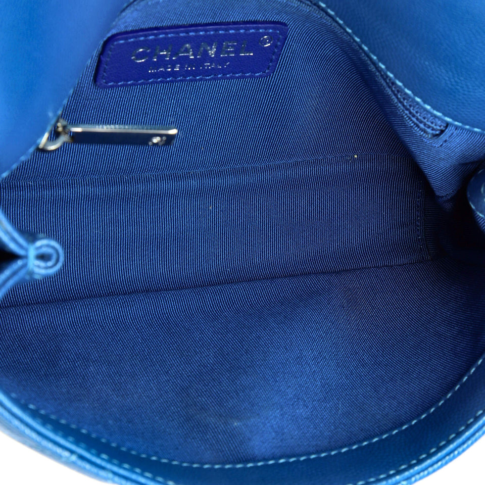 My Everything Flap Bag Quilted Caviar Small