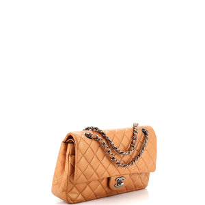 Classic Double Flap Bag Quilted Metallic Caviar Medium