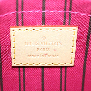 Louis Vuitton Neverfull Pouch  Canvas Clutch Bag