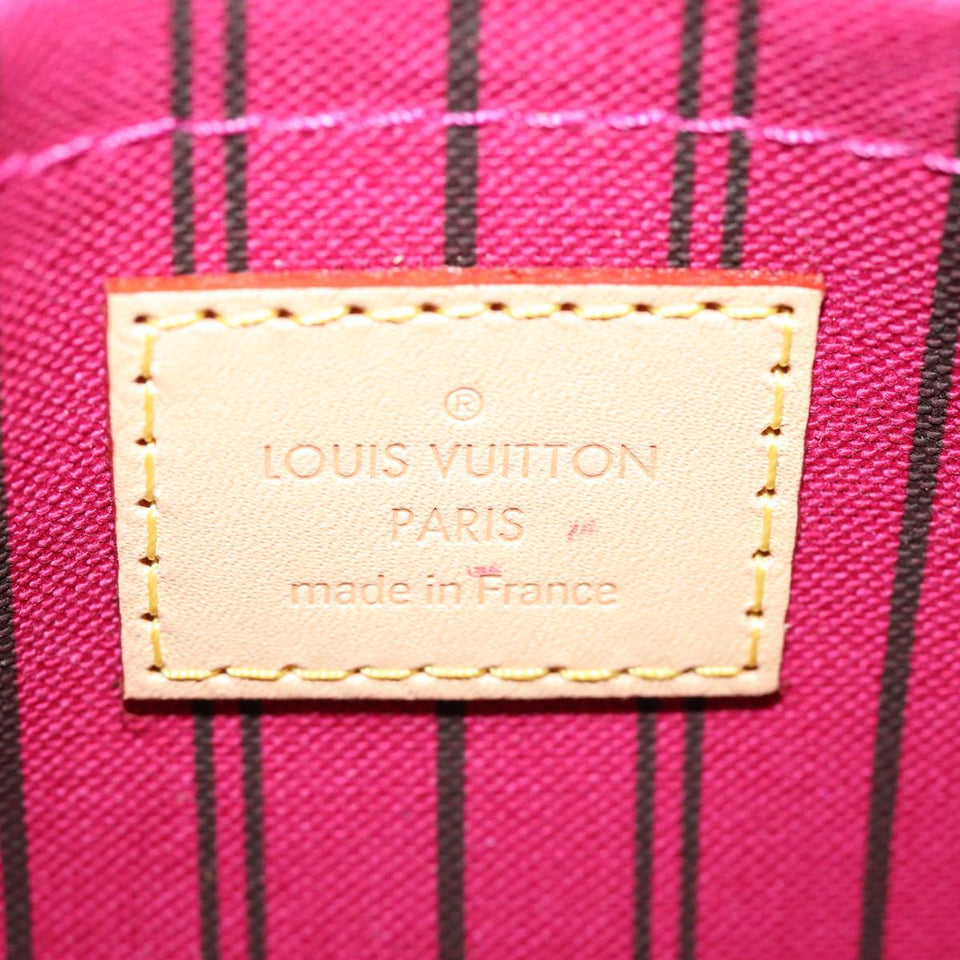 Louis Vuitton Neverfull Pouch  Canvas Clutch Bag
