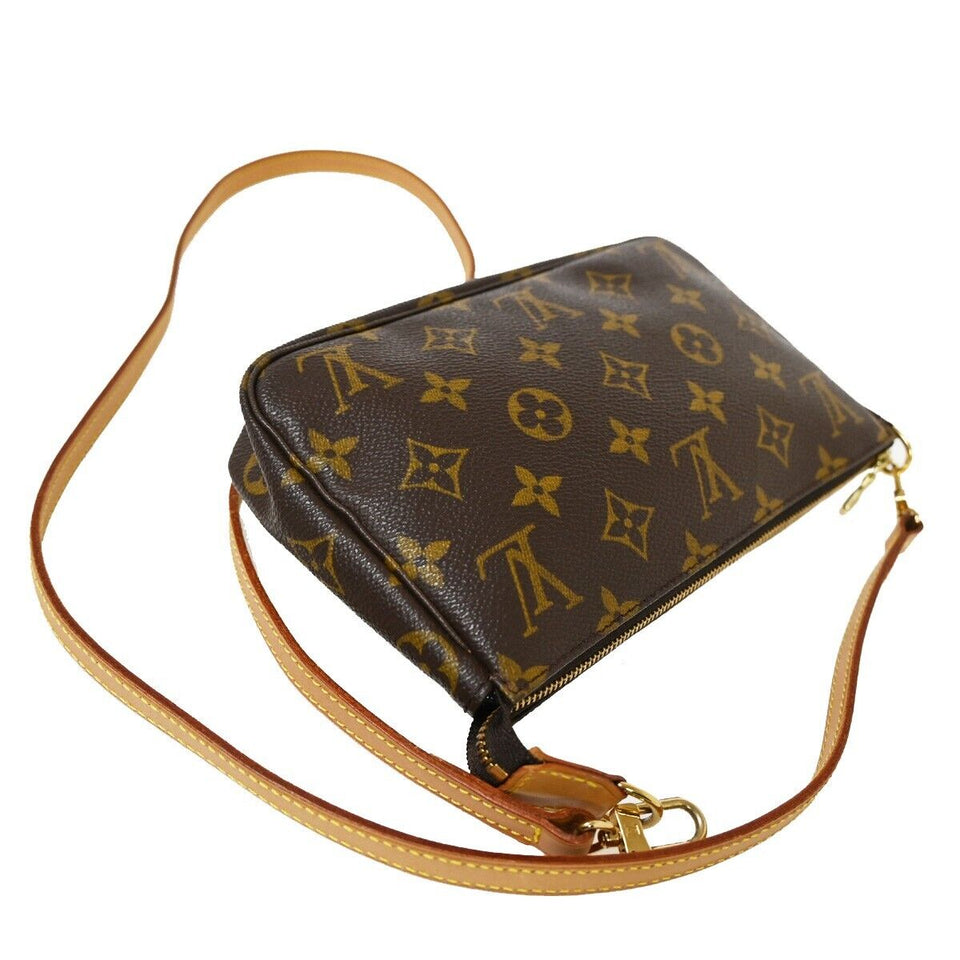 Louis Vuitton Pochette Accessoires  Canvas Clutch Bag