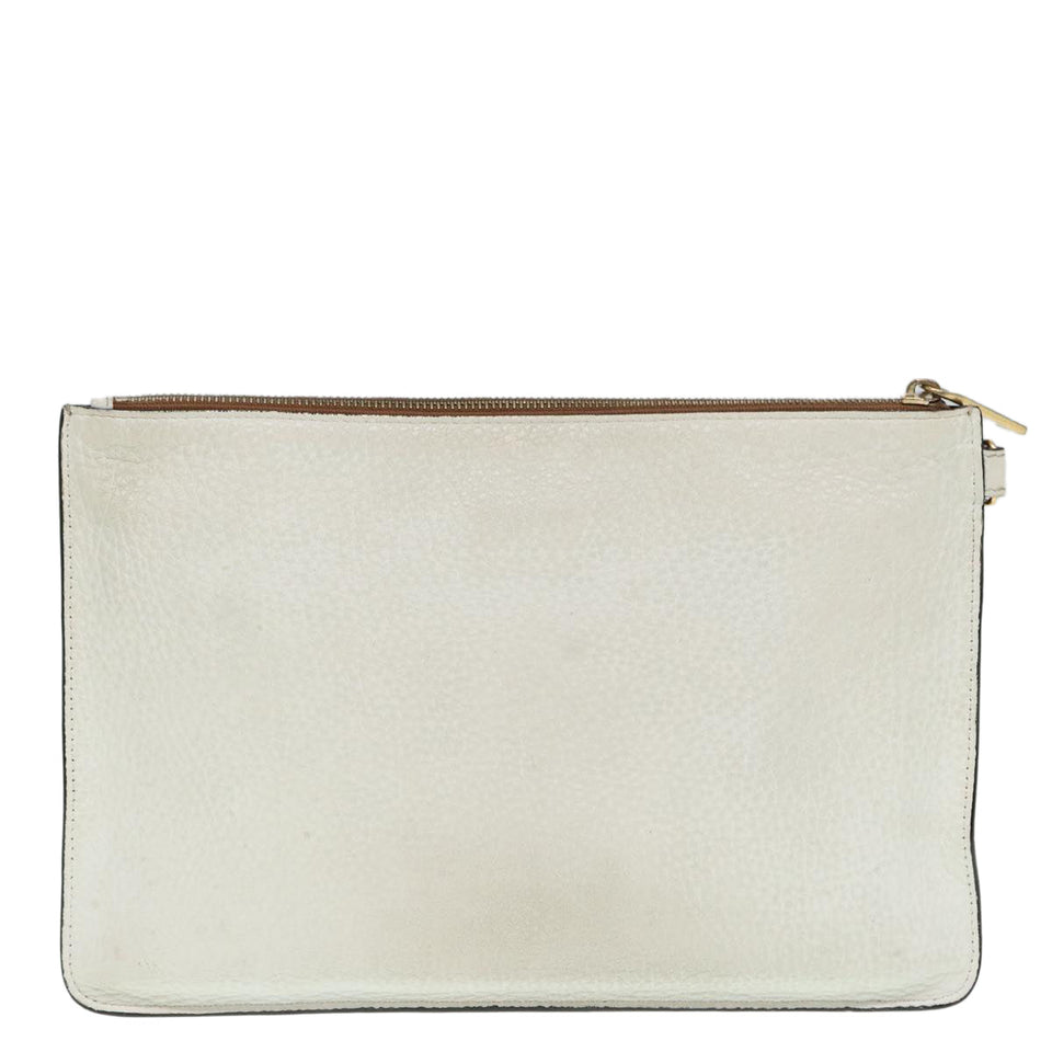 Fendi  Leather Clutch Bag