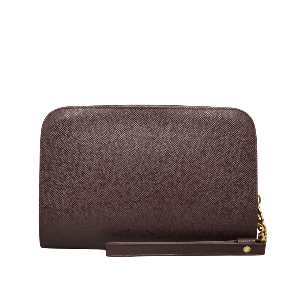 Louis Vuitton Baikal  Leather Clutch Bag