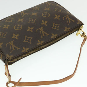 Louis Vuitton Pochette Accessoire  Canvas Clutch Bag