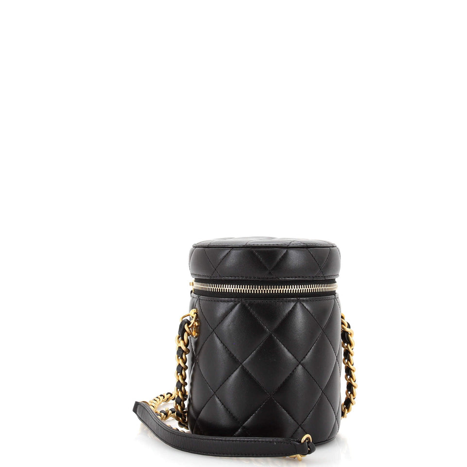 Side Note Vanity Case Quilted Lambskin Small