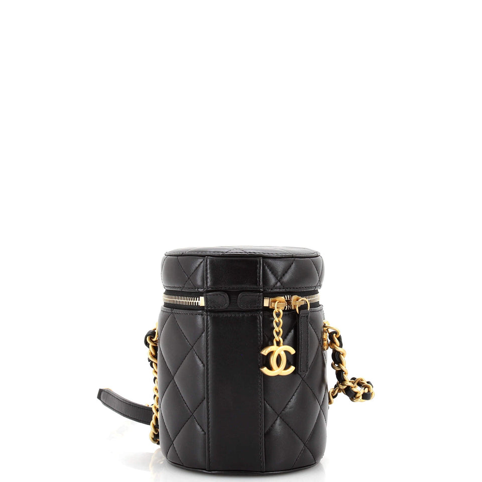 Side Note Vanity Case Quilted Lambskin Small