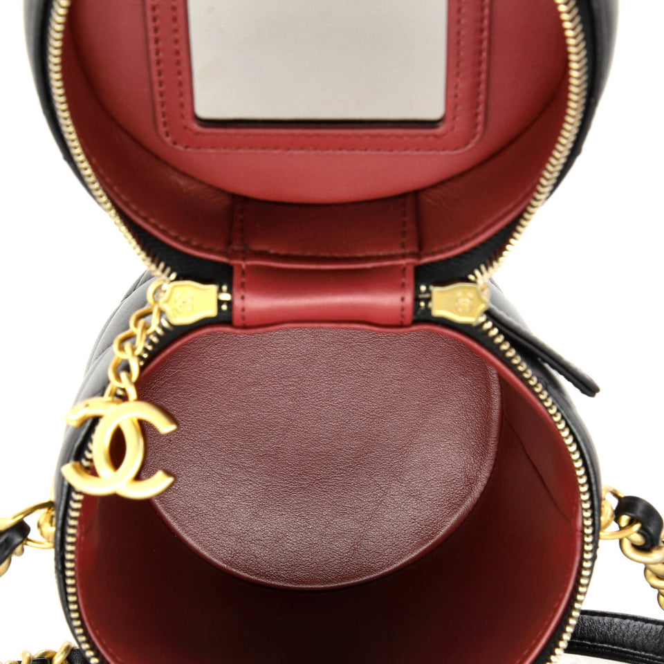 Side Note Vanity Case Quilted Lambskin Small