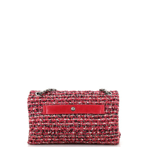 CC Chain Flap Bag Quilted Embellished Tweed and Quilted Calfskin Small