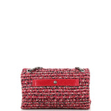 CC Chain Flap Bag Quilted Embellished Tweed and Quilted Calfskin Small