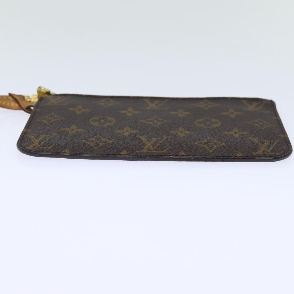 Louis Vuitton Pochette Neverfull  Canvas Clutch Bag