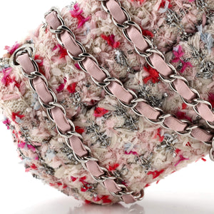 Classic Single Flap Bag Quilted Tweed and Ribbon Mini