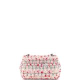 Classic Single Flap Bag Quilted Tweed and Ribbon Mini