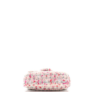 Classic Single Flap Bag Quilted Tweed and Ribbon Mini