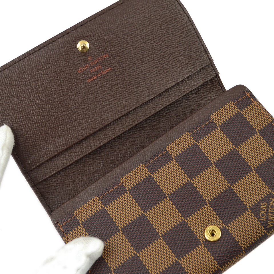 Louis Vuitton Damier Porte Monnaie Billets Tresor Wallet N61730