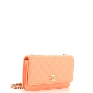 Trendy CC Wallet on Chain NM Quilted Lambskin