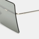 Dior Silver/black Mirrored 0100T Hardior Square Shield Sunglasses
