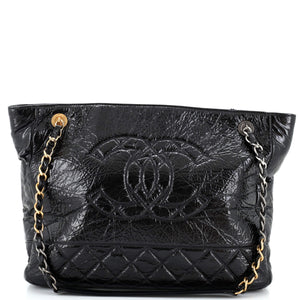 Paris-31 Rue Cambon Timeless CC Shopping Tote Quilted Shiny Aged Calfskin Medium