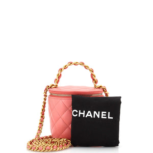 Afternoon Tea Vanity Bucket Bag Quilted Lambskin