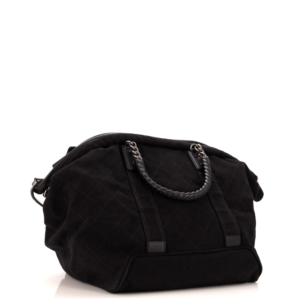 Street Style Weekender Bag Quilted Canvas
