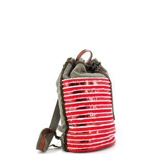 Cubano Trip Backpack Sequin Embellished Canvas Medium