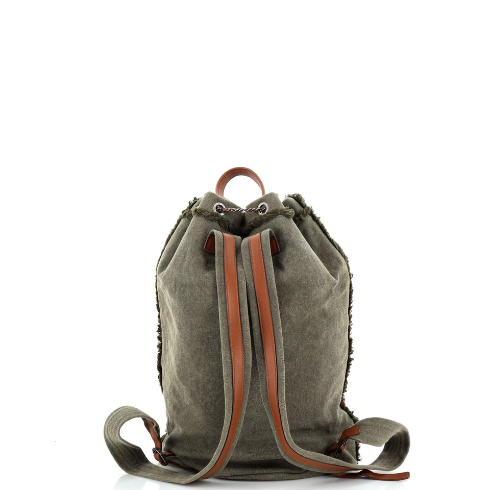 Cubano Trip Backpack Sequin Embellished Canvas Medium