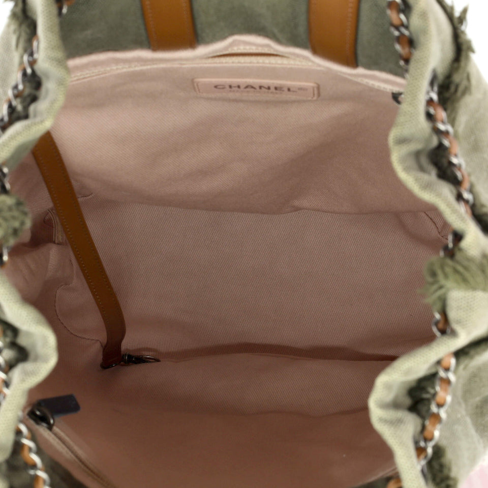 Cubano Trip Backpack Sequin Embellished Canvas Medium